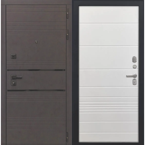 Входная дверь Luxor - 43 - ФЛ-700 (10мм, ясень белый)