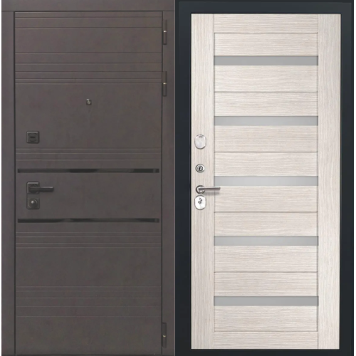 Входная дверь Luxor - 43 - СБ-1 (ст. белое, 16мм, капучино)