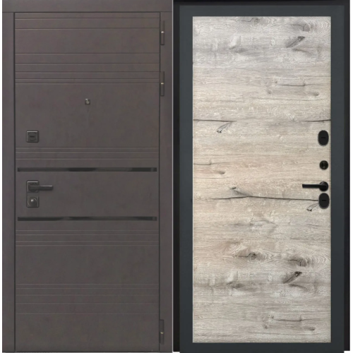 Входная дверь Luxor - 43 - Без фрезеровки Дуб пацифик горизонт