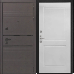 Входная дверь Luxor - 43 - ФЛ-609 (L-52, 10мм, белый матовый)