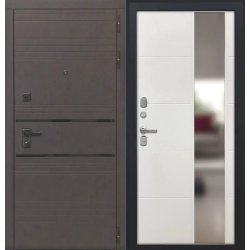 Входная дверь Luxor - 43 - ФЛЗ-649 капучино (зеркало)