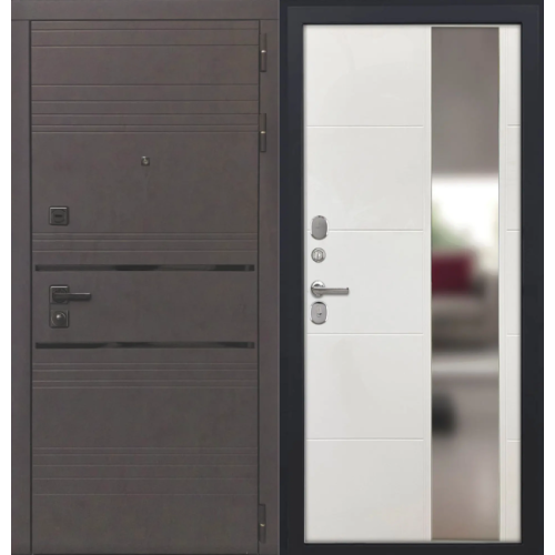 Входная дверь Luxor - 43 - ФЛЗ-649 капучино (зеркало)