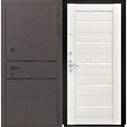 Входная дверь Luxor - 43 - СБ-1 (лак. белое, 16мм, беленый дуб)