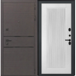 Входная дверь Luxor - 43 - ПВХ 10мм Астрод Велутто Бианцо