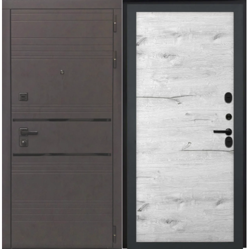 Входная дверь Luxor - 43 - Без фрезеровки Дуб арктик горизонт