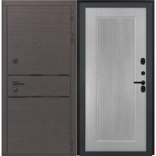 Входная дверь Luxor - 43 - ПВХ 10мм Астрод Велутто Григио