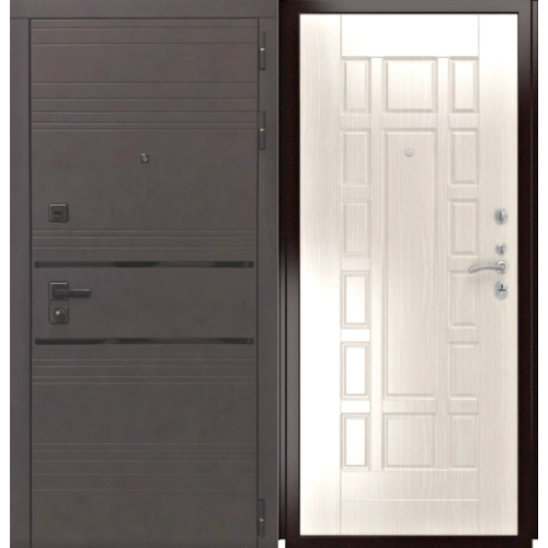 Входная дверь Luxor - 43 - ФЛ 244 беленый дуб