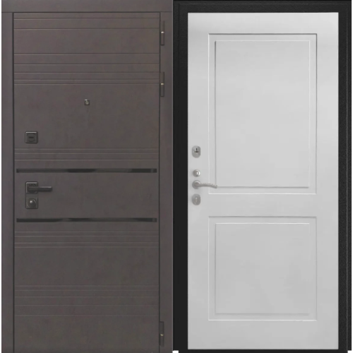 Входная дверь Luxor - 43 - ФЛ-609 (Л-52, 10мм, белый матовый)