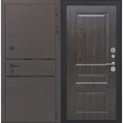 Входная дверь Luxor - 43 - ФЛ-701 (10мм, дуб шоколад)