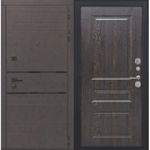 Входная дверь Luxor - 43 - ФЛ-701 (10мм, дуб шоколад)