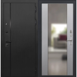 Входная дверь Luxor - 45 - Алиса (16мм, ПВХ софт грей, зеркало)