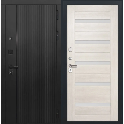 Входная дверь Luxor - 45 - СБ-1 (ст. белое, 16мм, беленый дуб)