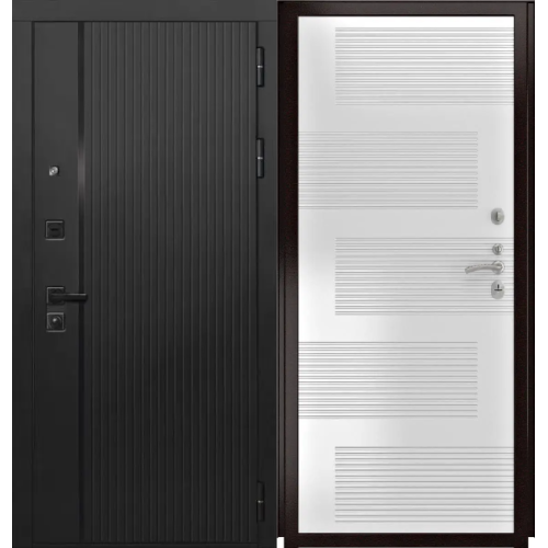 Входная дверь Luxor - 45 - ФЛ-185 (10мм, ПВХ Ясень белый)