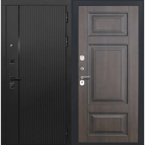 Входная дверь Luxor - 45 - ФЛ-659 (12мм, Нуссбаум+черная патина винорит)