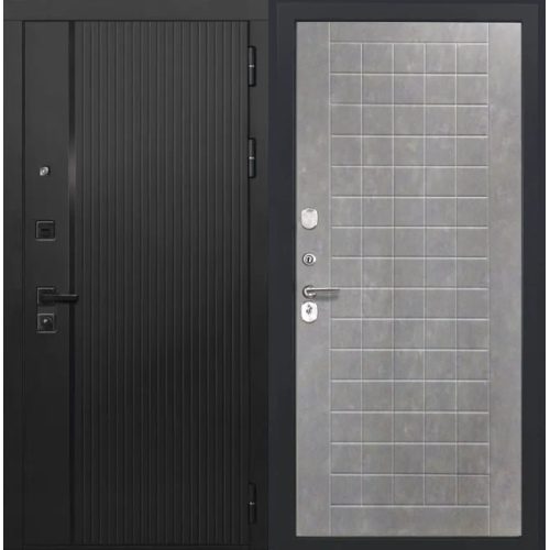 Входная дверь Luxor - 45 - ФЛ-256 (10мм, Бетон пепельный)