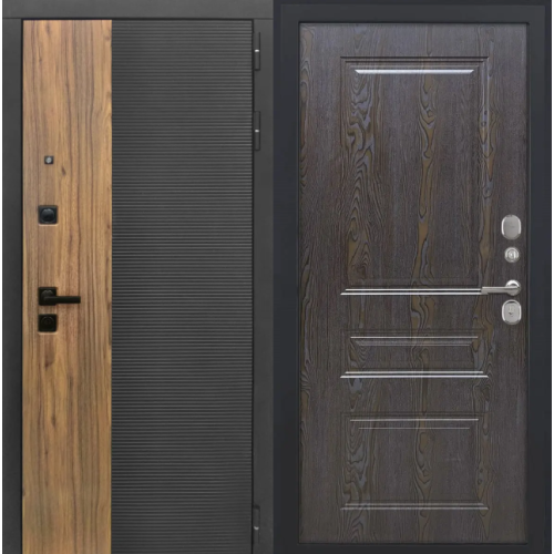 Входная дверь Luxor - 46 - ФЛ-701 (10мм, Дуб шоколад)