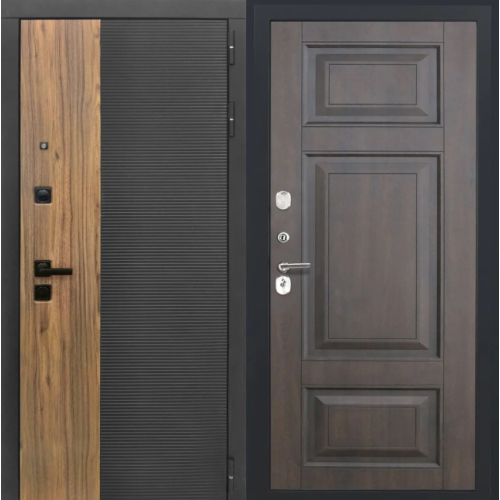 Входная дверь Luxor - 46 - ФЛ-659 (12мм, Нуссбаум+черная патина винорит)
