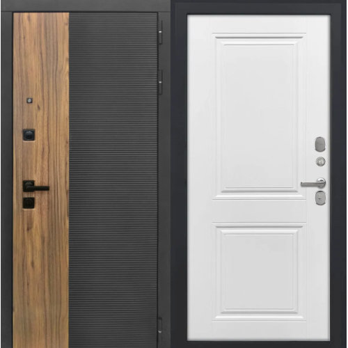 Входная дверь Luxor - 46 - ФЛ-677 (10мм, Белый матовый)