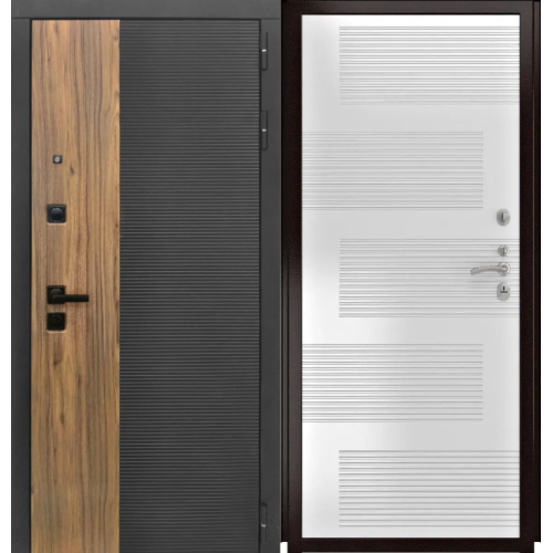 Входная дверь Luxor - 46 - ФЛ-185 (10мм, ПВХ Ясень белый)