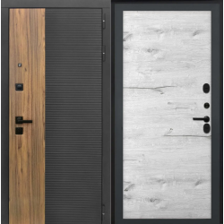 Входная дверь Luxor - 46 - Без фрезеровки Дуб арктик горизонт