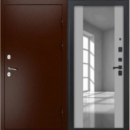 Входная дверь Luxor - медный антик - ФЛЗ-1 Шарли светлый