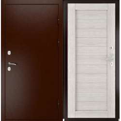 Входная дверь Luxor - медный антик - Экошпон СБ-3 (16мм, Капучино)