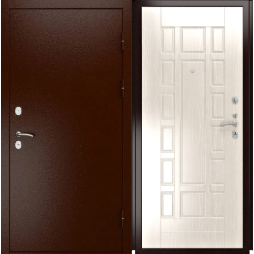 Входная дверь Luxor - медный антик - ФЛ 244 Беленый дуб