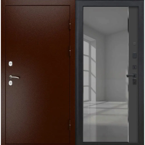 Входная дверь Luxor - медный антик - ФЛЗ-618 Черный кварц