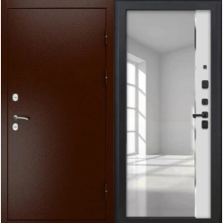 Входная дверь Luxor - медный антик - ФЛЗ-618 Белый матовый