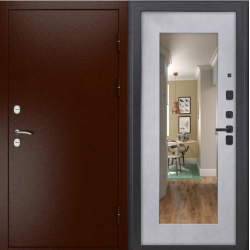 Входная дверь Luxor - медный антик - ФЛЗ-603 Бетон снежный