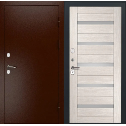 Входная дверь Luxor - медный антик - СБ-1 (ст. белое, 16мм, Капучино)