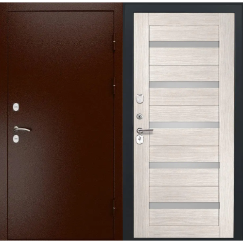 Входная дверь Luxor - медный антик - СБ-1 (ст. белое, 16мм, Капучино)