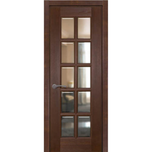 Межкомнатная дверь Массив ольхи Лондон ДО (Античный орех)